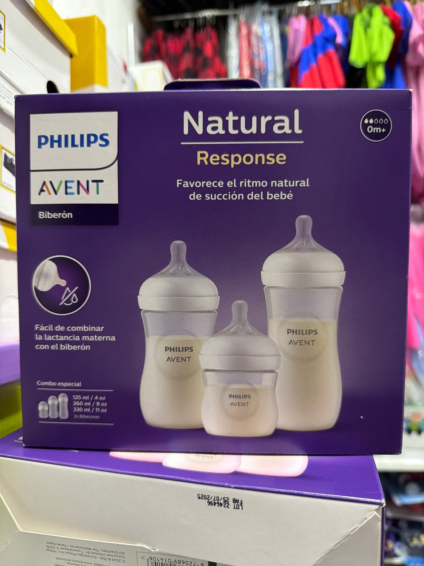 Biberon anticolicos Avent Natural Transparente 0m+ 3 set 125ml(4onz), 260ml(9onz), 330ml(11onz)