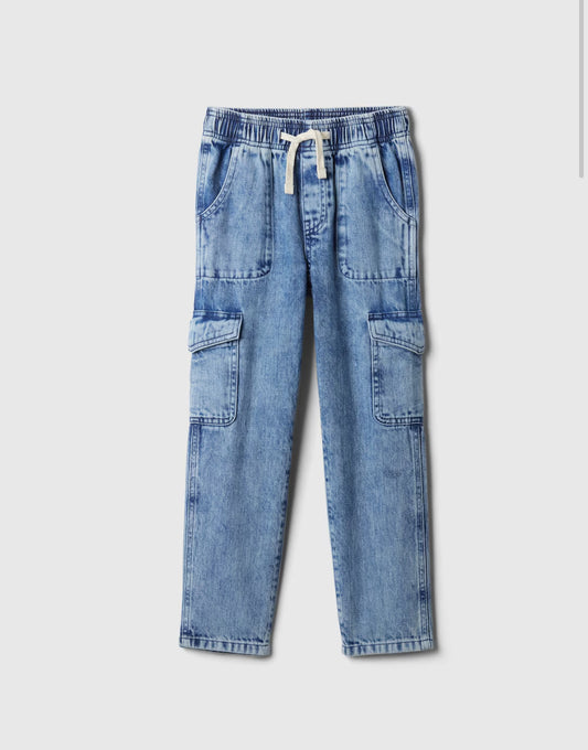 Pantalon jeans cargo niña Gap