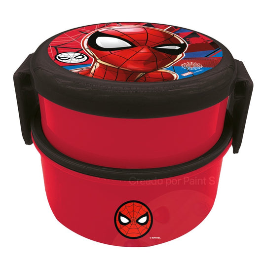Contenedor para comida o Sándwichera con cubierto Disney Spiderman MH-SP-TP02