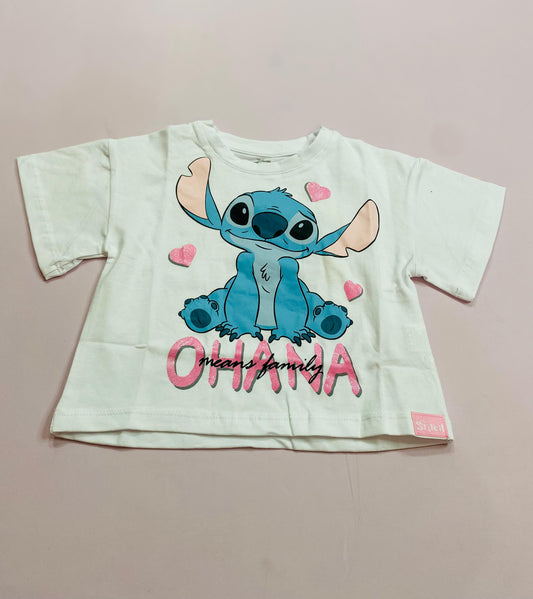 Camisa para niña Stitch blanca D1-STI-104D