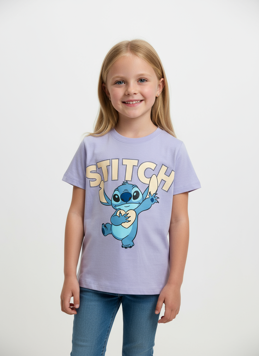 Camisa para niña morado Stitch D1-STI-110D