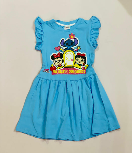 Vestido para niña Stitch azul D10-DB-105D