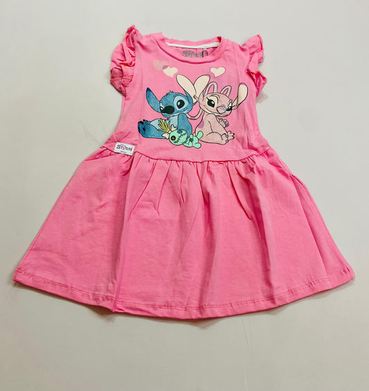 Vestido para bebé niña Stitch rosado D10-STI-117B