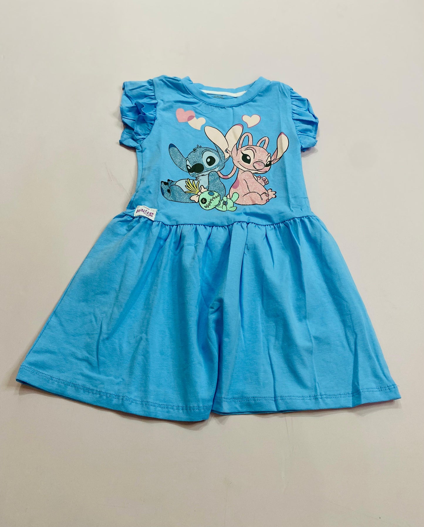 Vestido para bebé niña Stitch azul D10-STI-117B
