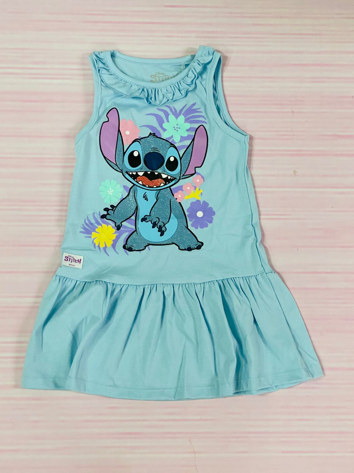 Vestidos para bebé niña Stitch azul D10-STI-118B