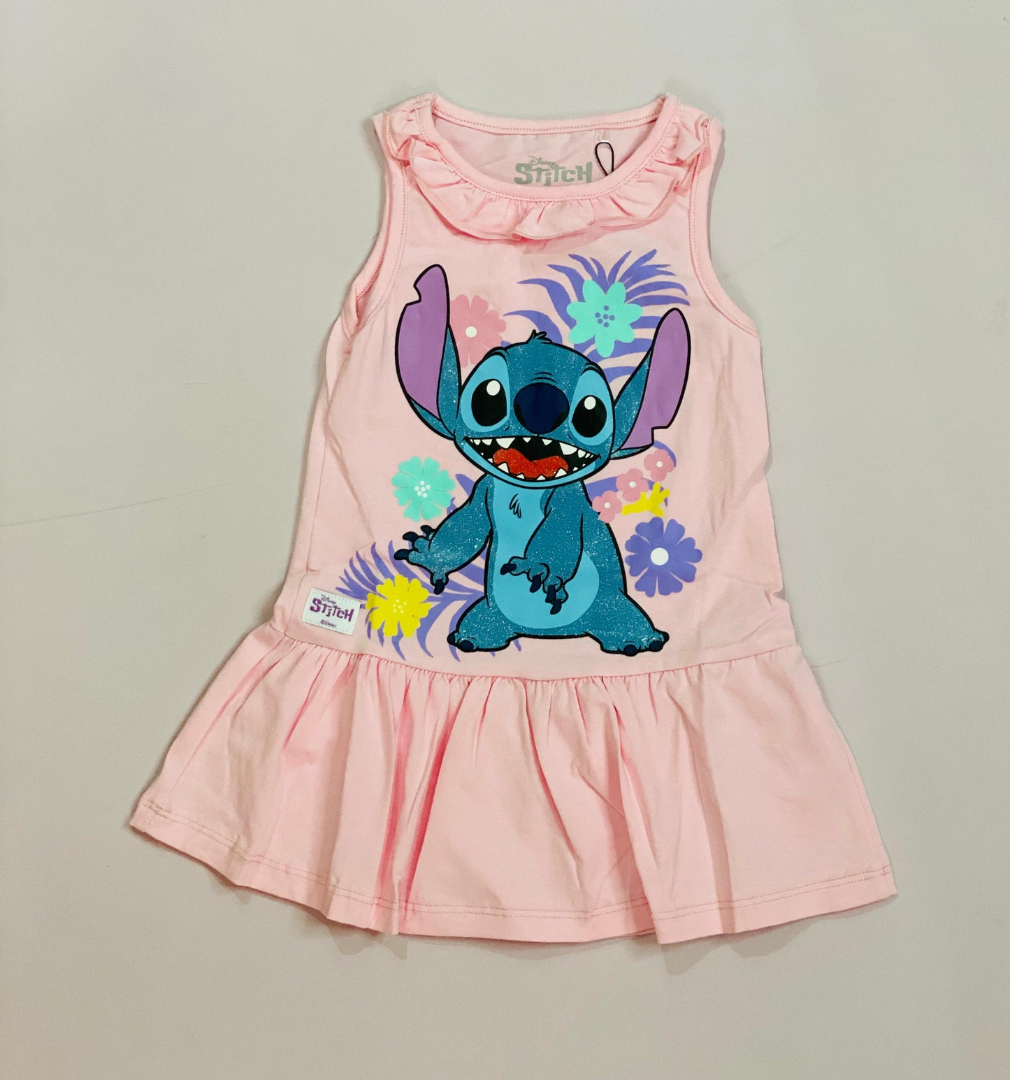 Vestidos para bebé niña Stitch rosado D10-STI-118B