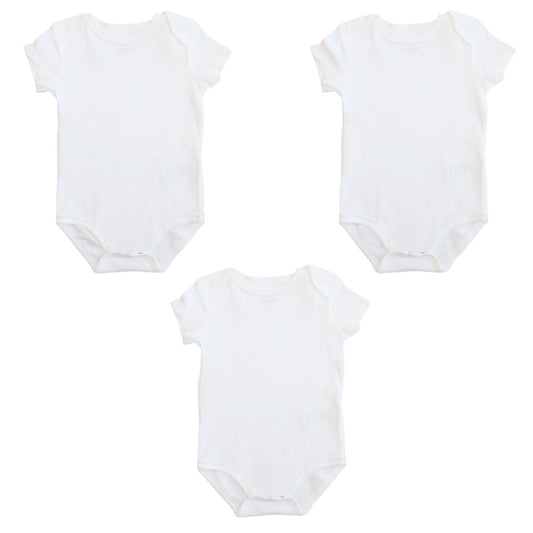 Set 3 mamelucos blancos bebe niño Tinytots D10010TT