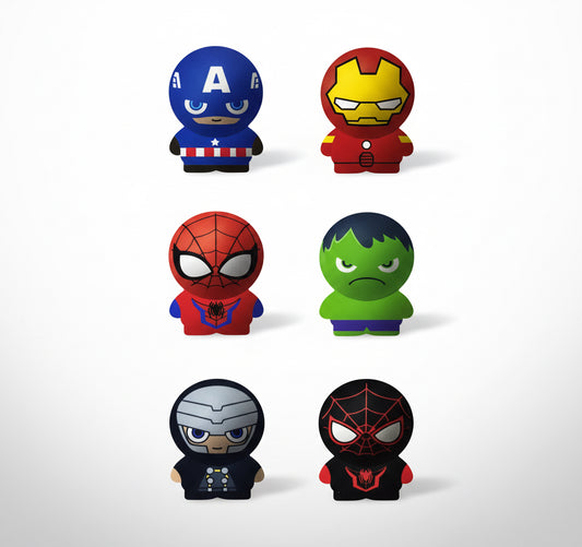 Juguete figura acción Avenger MT-AV-SQ6 niño iron man spider man hulk super man