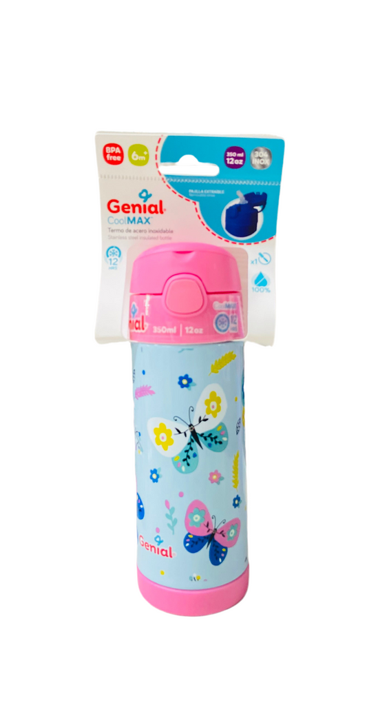 Bote Termo termico rosado genial niña