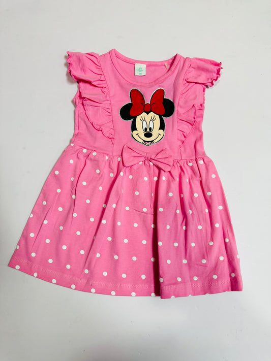 Vestido rosado Niña Minnie D10-MI-1297B