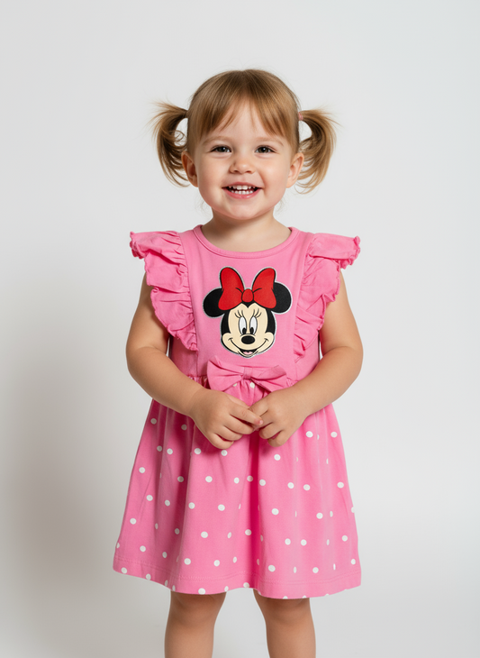 Vestido rosado bebe niña Minnie D10-MI-1297B promo 2x1000