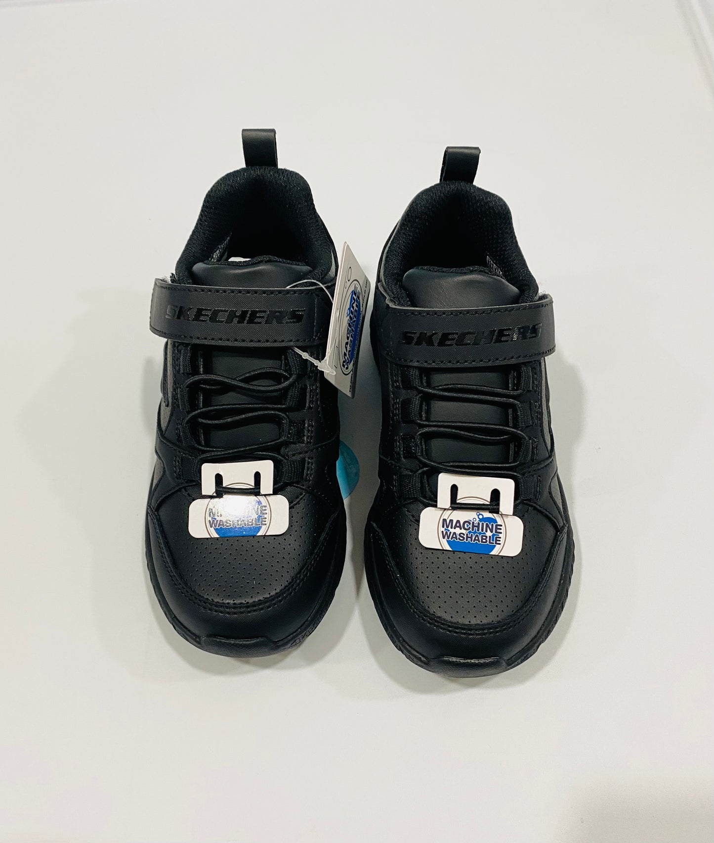 Tenis Negros Niño Niña Skechers pegar  302635 zapatos negros