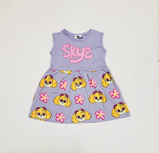 Vestido morado Skye paw patrol niña N10-PWG-102B