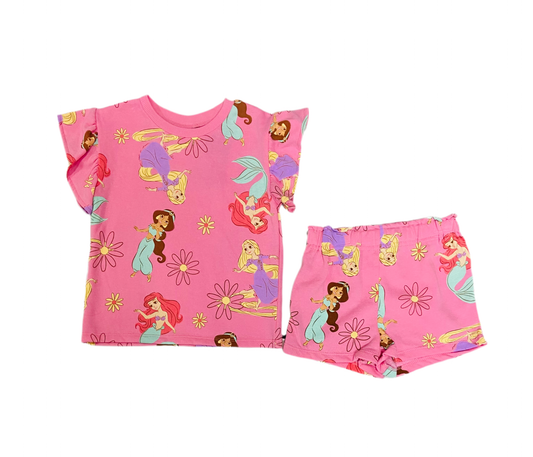 Set 2 Piezas rosado princesas disney niña
