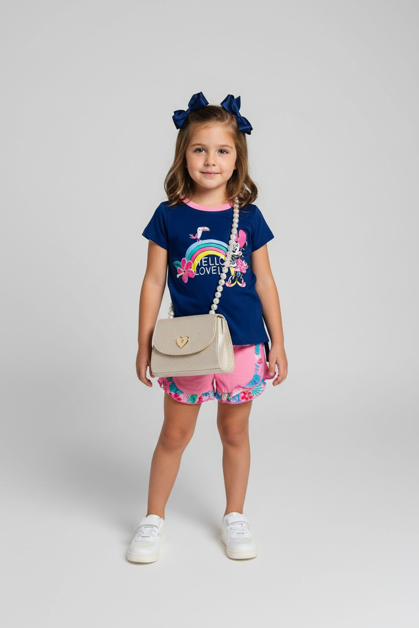 Set 2 piezas camisa azul bebe niña minnie disney promo 3x1000 490390