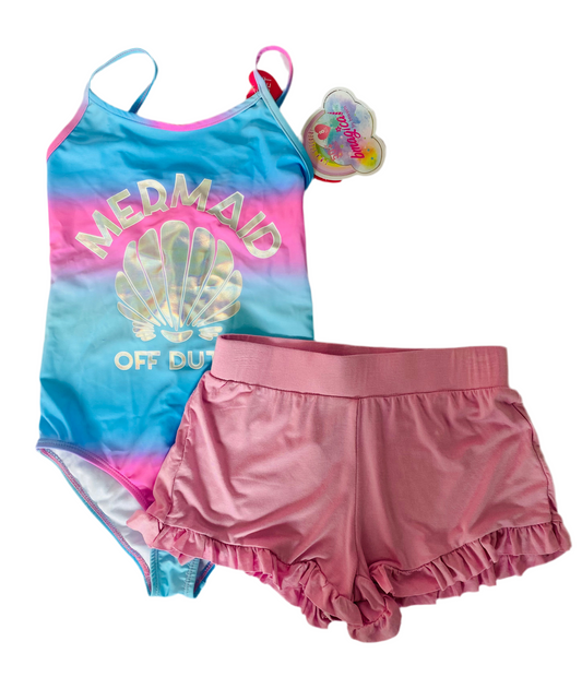 Set 2 piezas traje de baño niña sirena