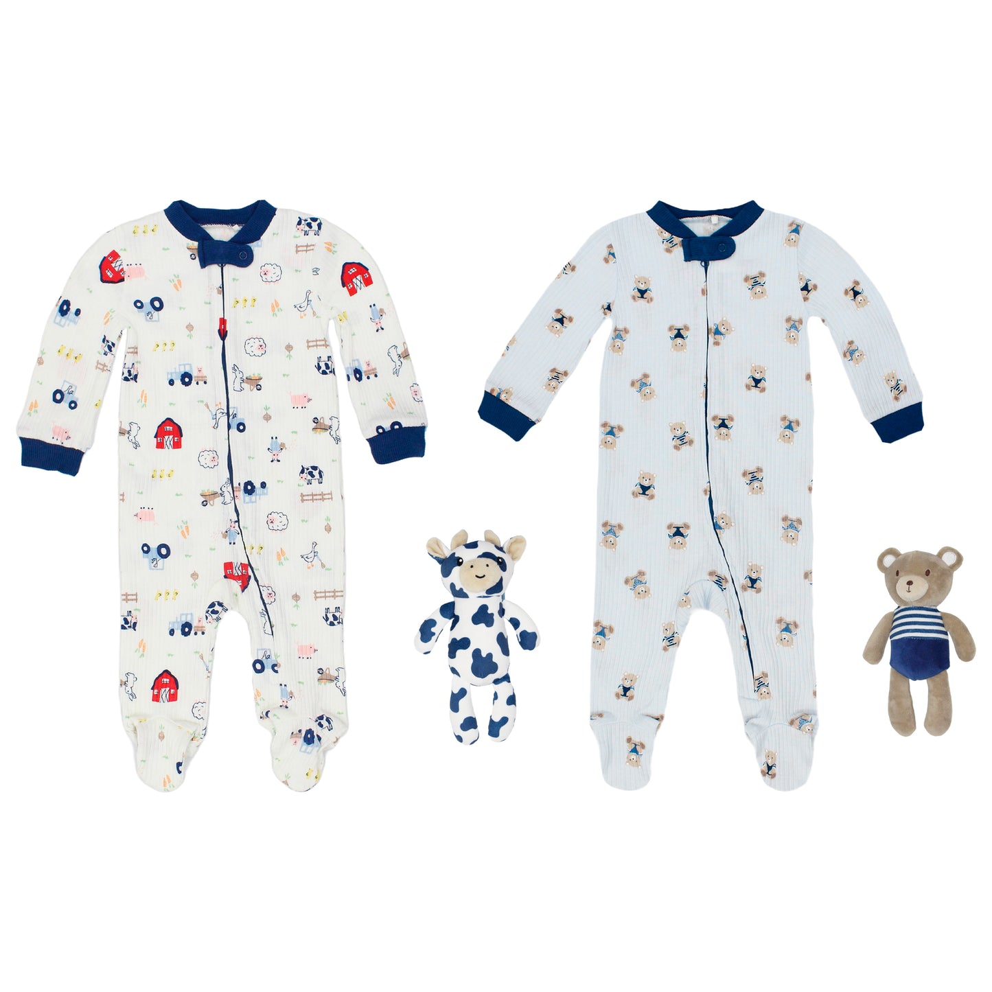 Pijama mameluco y peluche apego blanco casa bebe niño Tinytots DA3245-ASTTT