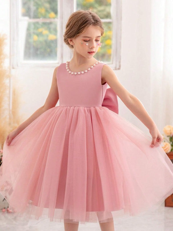Vestido rosado evento gala