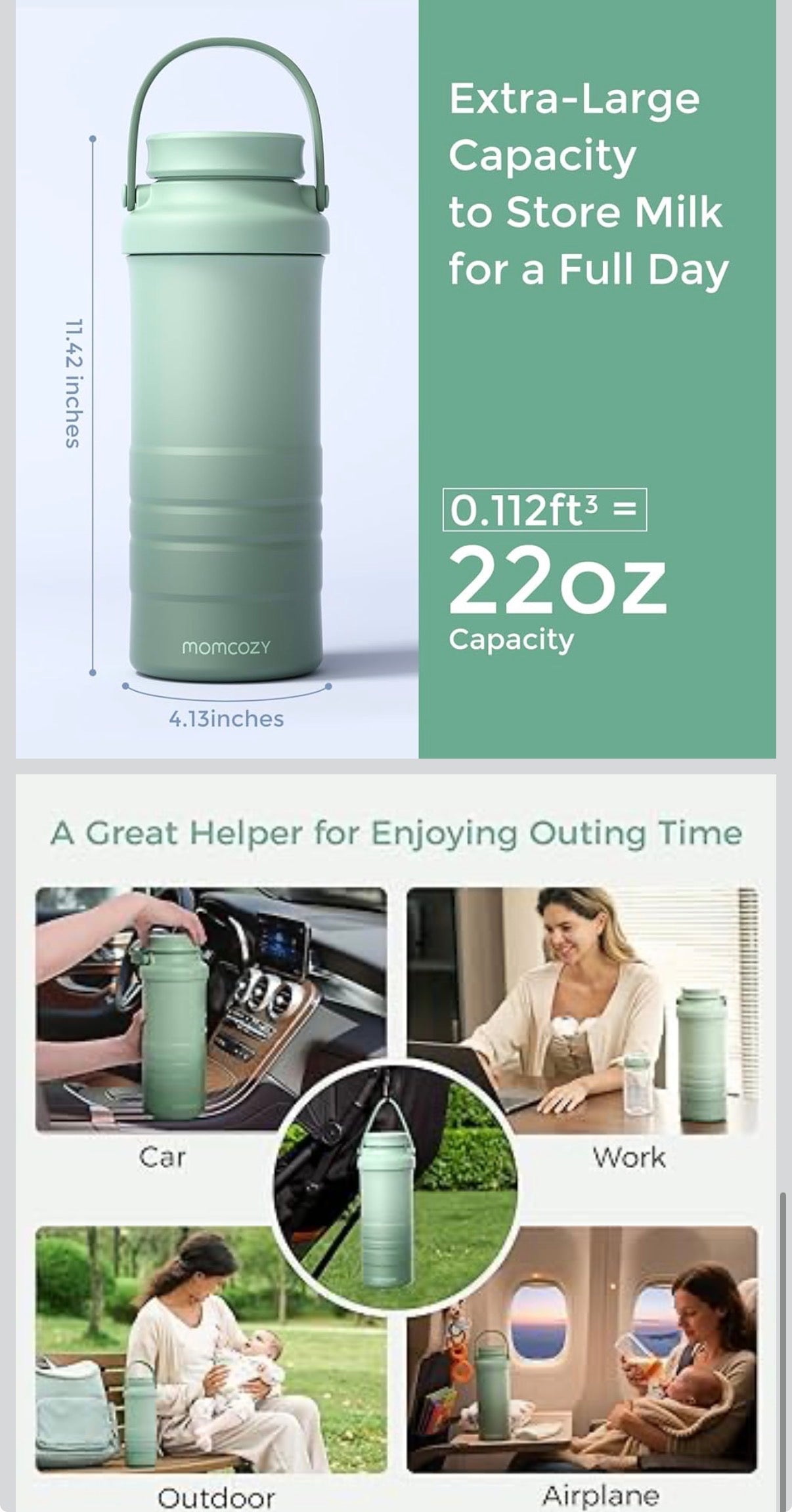 Enfriador de leche materna Mom cozy