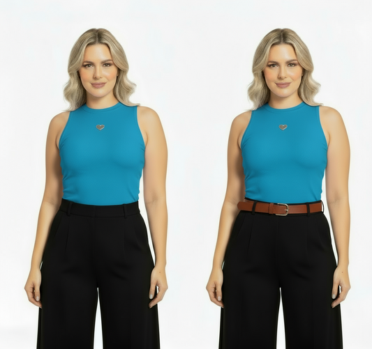 Camisa dama azul claro chic mi CTD1169-29 390290