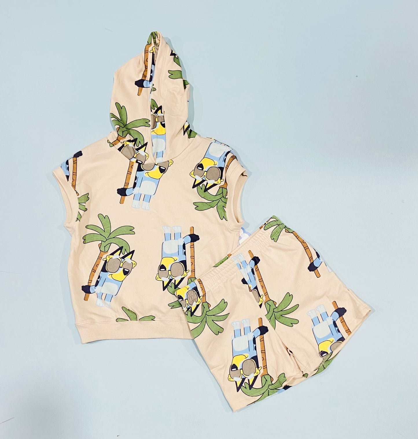 Set 2 piezas short camisa Bluey niño