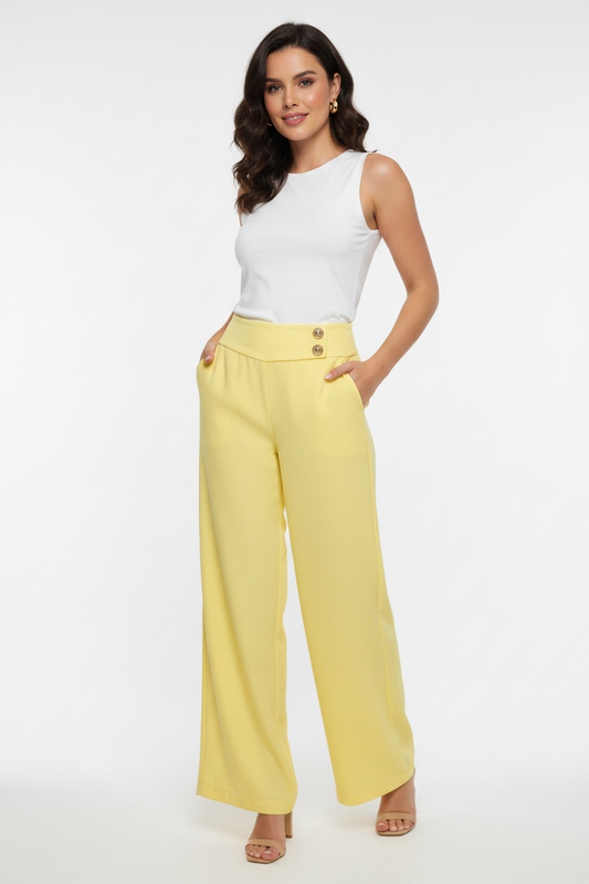 Pantalon Dama Tela Amarillo Intrigue INT3-1734  690590490 promo 3x1000