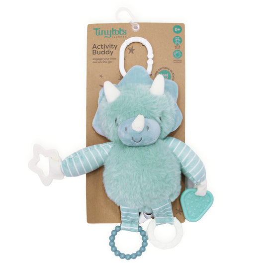 Juguete peluche dinosaurio sensorial bebe niño Tinytots DF146-SGi