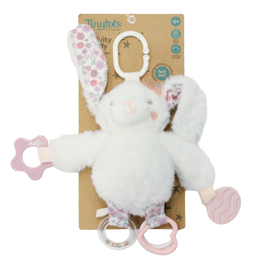 Juguete peluche sensorial conejo bebe niña Tinytots DF147-IV