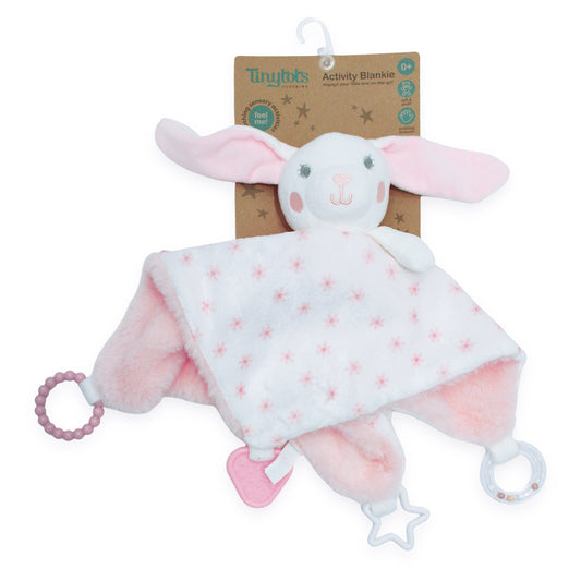 Juguete peluche sensorial  conejo bebe niña Tinytots DF153-IV