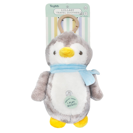 Juguete peluche apego musical pinguino bebe niña niño Tinytots DF225-GY