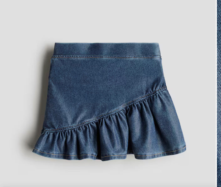 Falda jeans azul oscuro h&m Niña