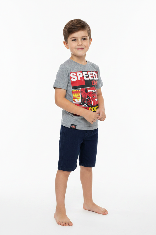 Set 2 piezas rayo McQueen cars camisa gris niño A9-C3-187N 545490