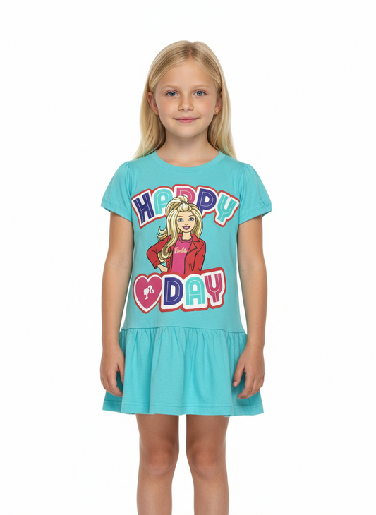 Vestido azul claro Happy Day niña Barbie BA-89972