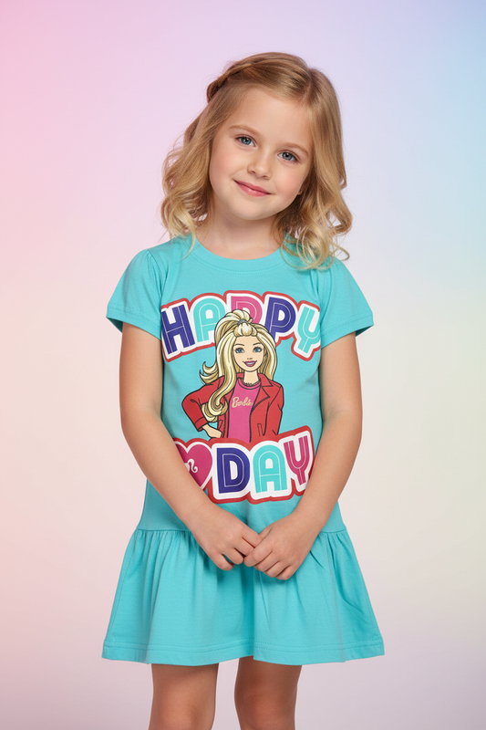 Vestido pijama azul claro Happy Day niña Barbie BA-89972 Promo 3x1000