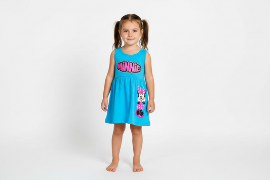 Vestido azul Minnie Disney bebe niña D10-MI-1283B promo 3x1000 390345