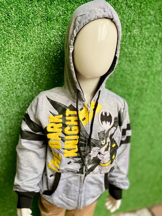 Sueter sudadera hoodie gris Batman niño 222950128
