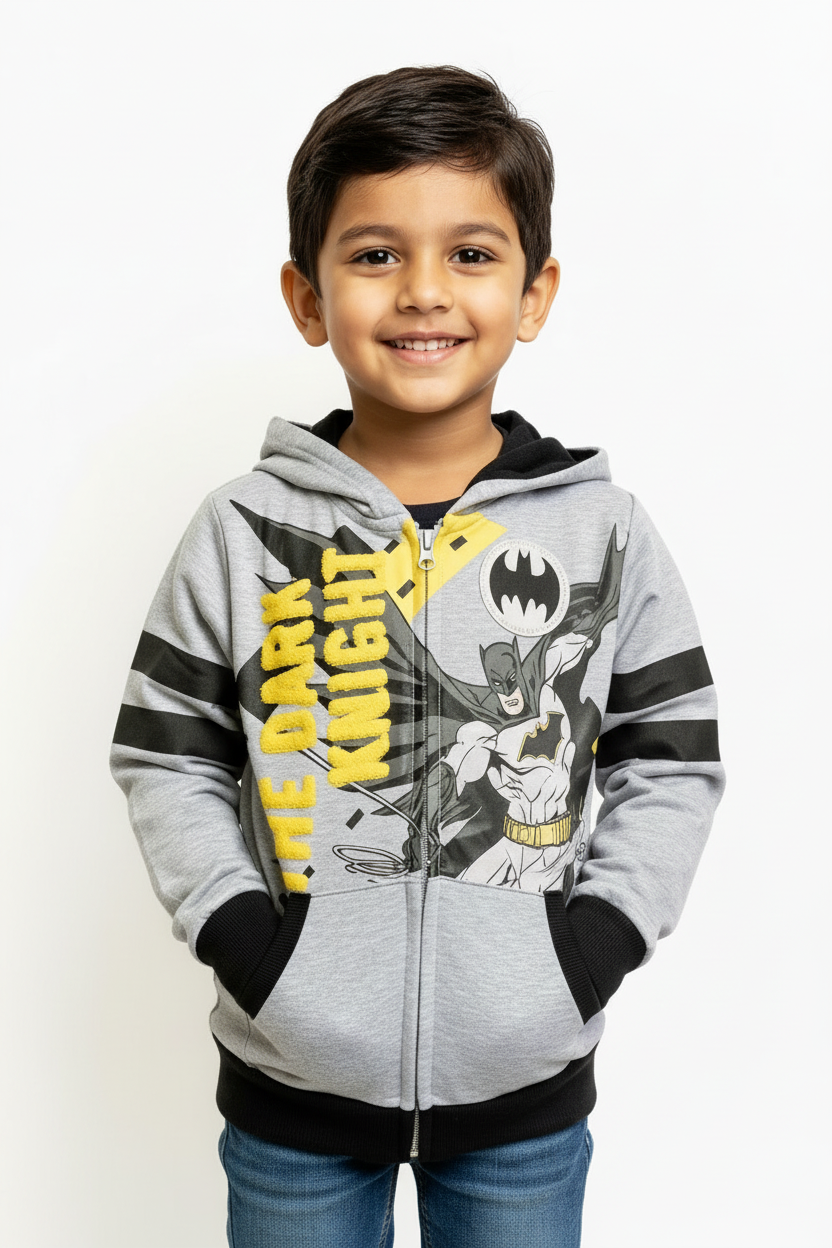Sueter sudadera hoodie gris Batman niño C1-BA-109N 590490
