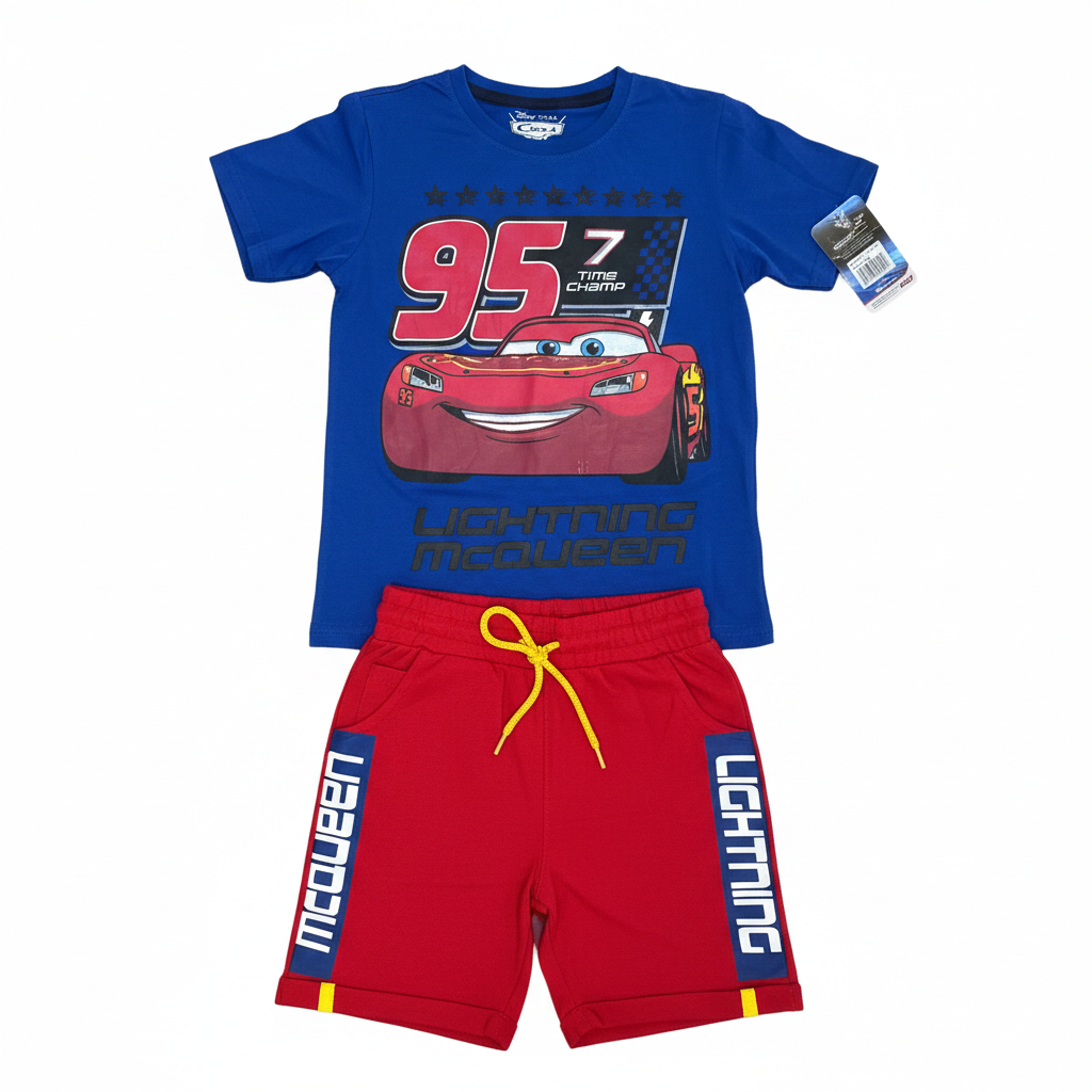 Set 2 piezas rayo McQueen cars short rojo  camisa azul niño A9-C3-154N 545490