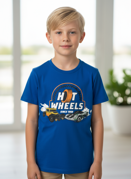 Camisa azul oscuro Hotwheels niño Disney HW-91389