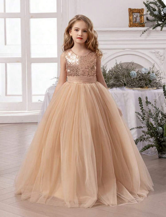 Vestido dorado evento gala