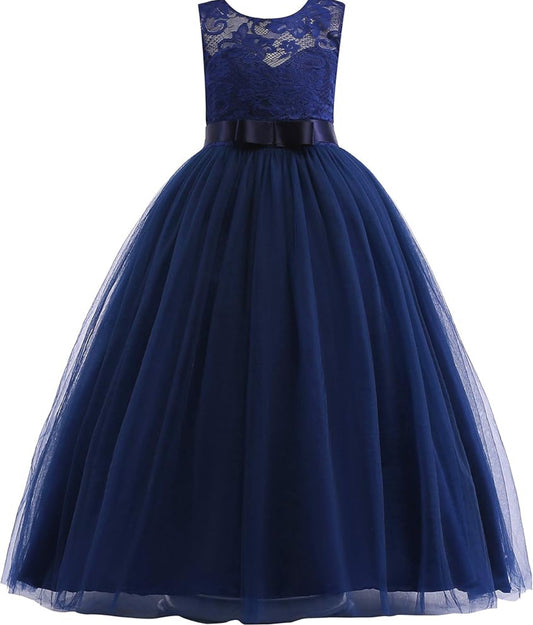 Vestido azul largo para evento de gala