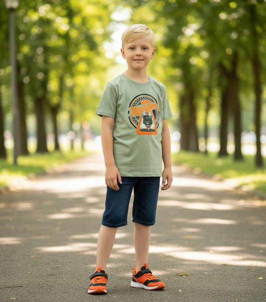 Camisa gris niño Hotwheels Disney HW-91425