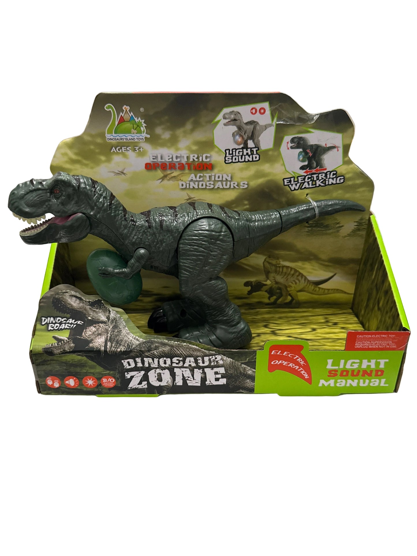 Juguete dinosaurio Rex eléctrico caminador articulado niño