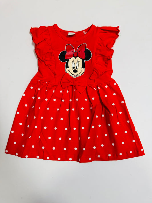 Vestido rojo Niña Minnie D10-MI-1297B