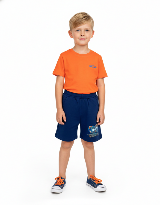 Short azul oscuro niño Hotwheels HW-91401