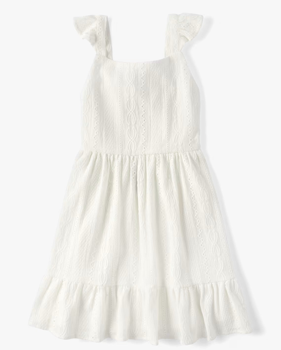 Vestido childrens place niña blanco blonda 49458416
