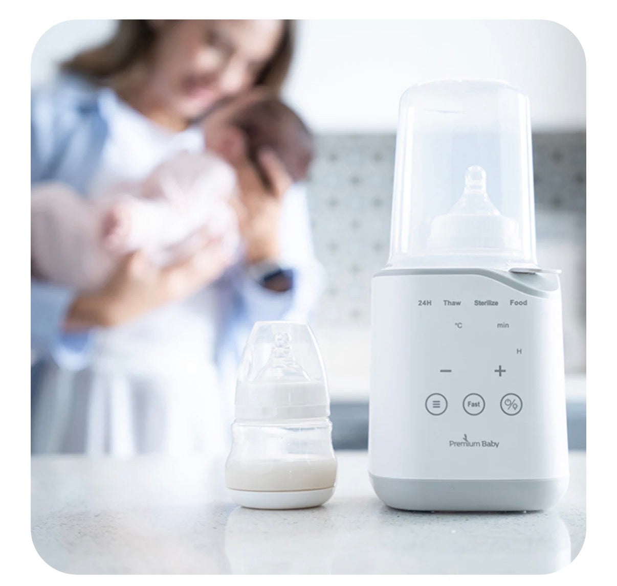 Calentador esterilizador descongelador pepes bebe niño niña Premium Baby PB-L204