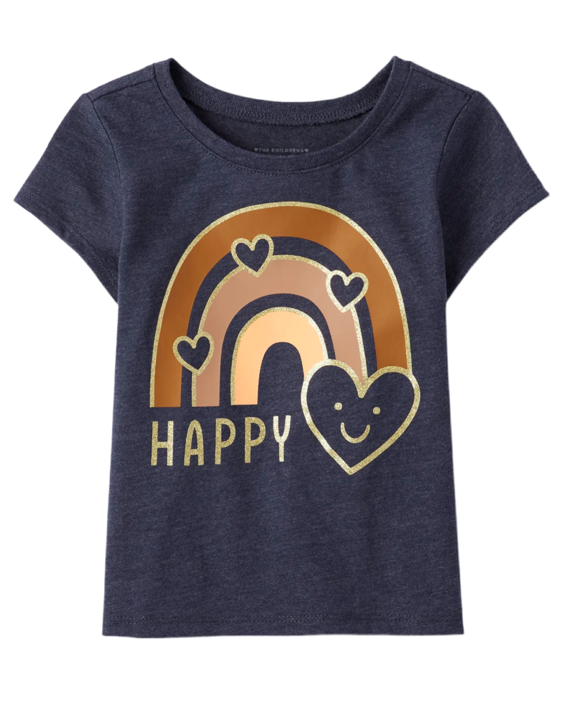 Camisa azul arcoiris happy corazon Childrens Place niña