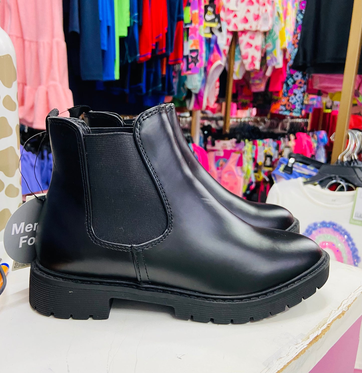 Botines burritos botas negras negros GAP niña sin zipper