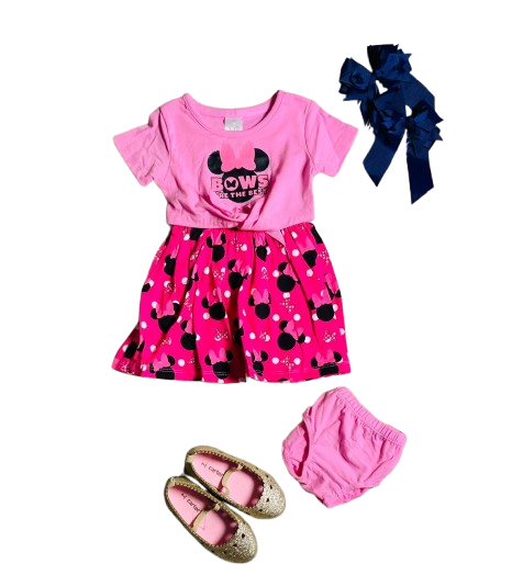 Vestido rosado Minnie Disney bebe niña